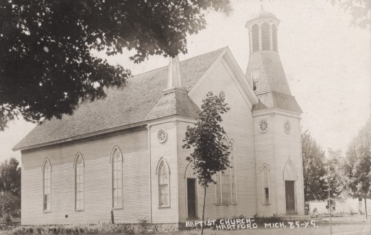 Baptist Church 1910 Hartford Michigan